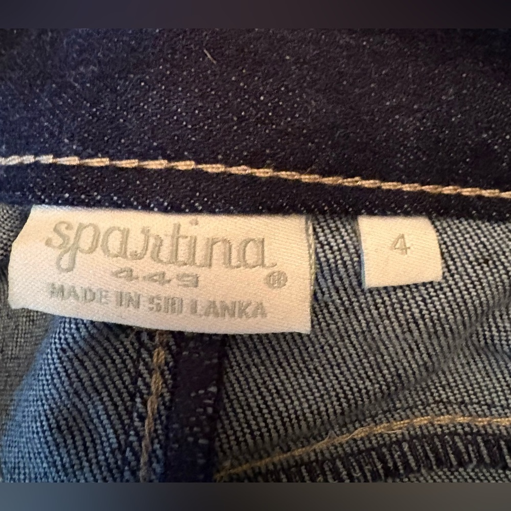 Spartina 449 Dark Wash Bootcut Jeans Women’s Size 4 Stretch Denim - Picture 4 of 6
